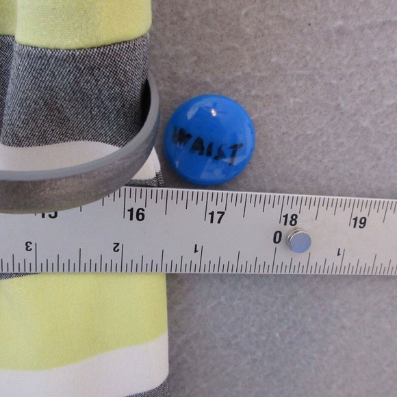 Calvin Klein Yellow and Gray Striped Dress - Picture 7 of 11